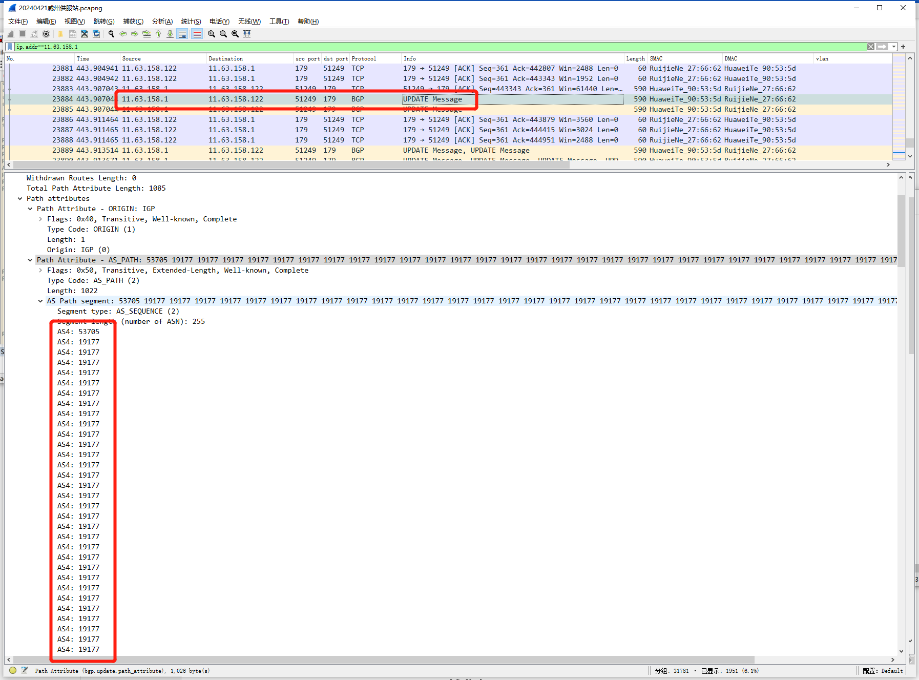 RSR30-44 MPLS场景 突发大量设备BGP邻居