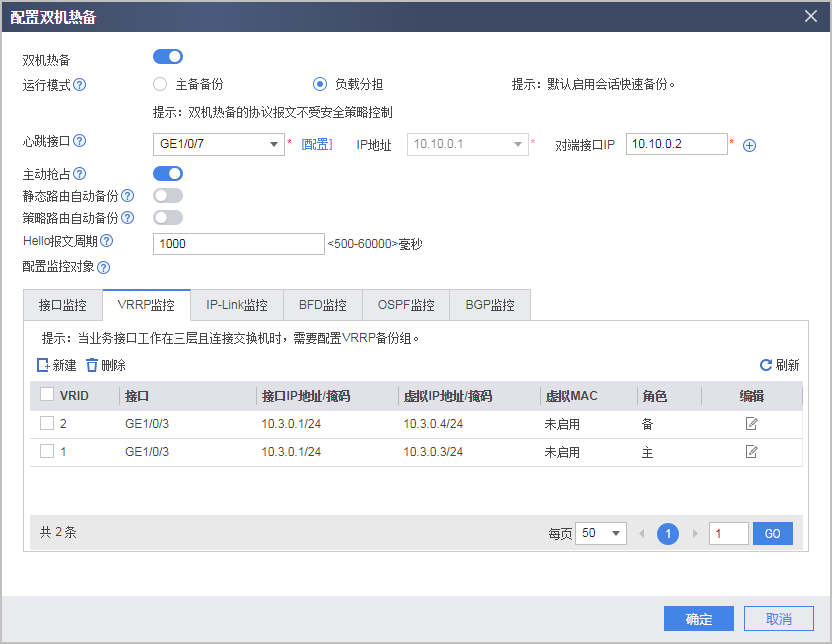 华为防火墙-Web举例:防火墙直路部署,上行连接路由器(OSPF),下行连接交换机