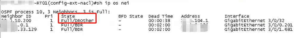 RSR77-X 设备重启后ospf邻居处于Init状