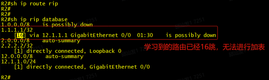 RIP学习不到目标路由